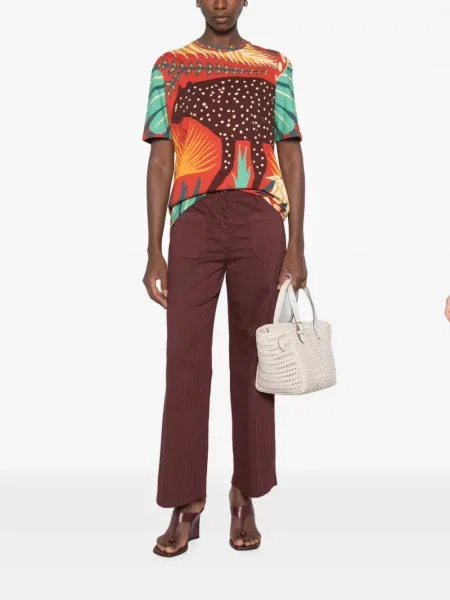 Scurt tricou Etro cu imagine roșu