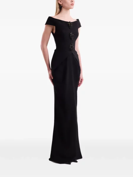 Rochie Gemy Maalouf cu model floral negru