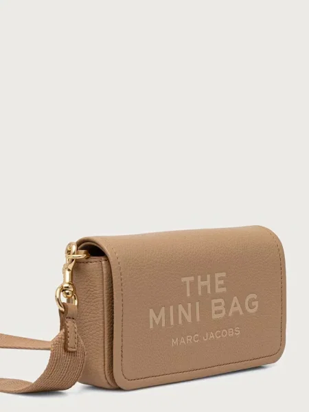 Marc Jacobs De piele geantă poștaș The Mini Bag bej