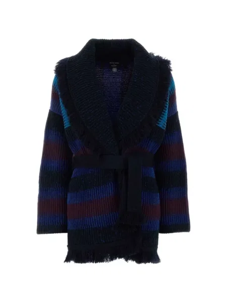 Cardigan Alanui X Suicoke cu franjuri albastru