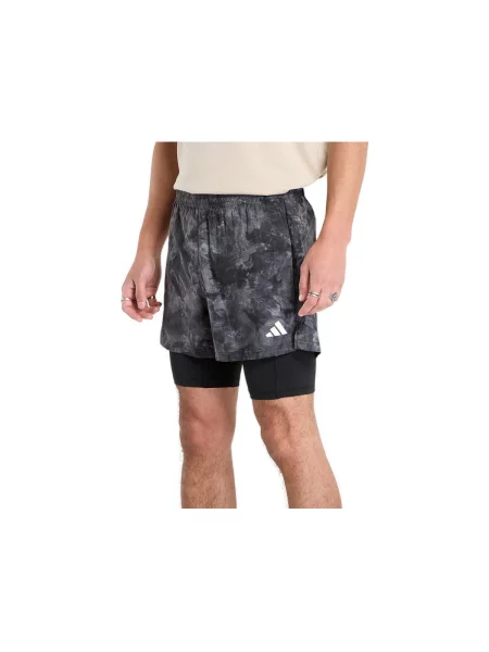 Pantaloni scurți Adidas alergare negru