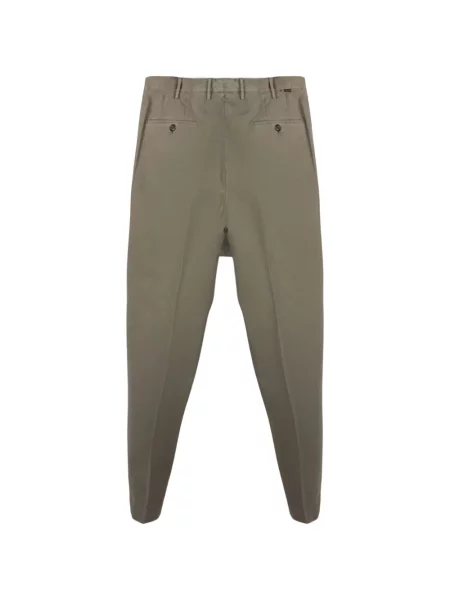 Pantaloni Incotex din țesătură twill verde