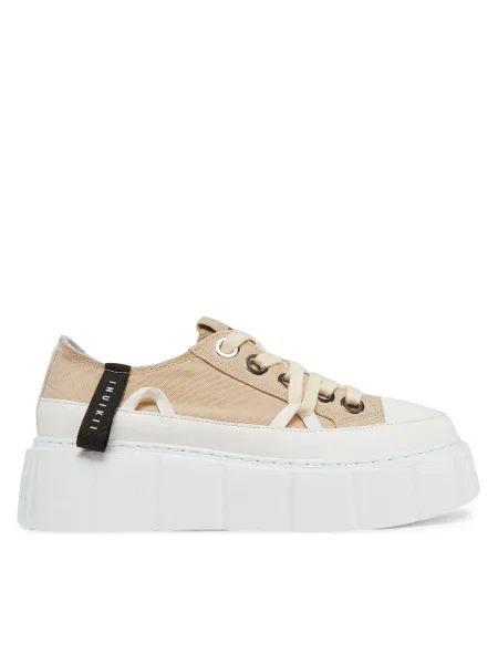 Inuikii sportcipő Matilda Canvas Low bézs női szürke