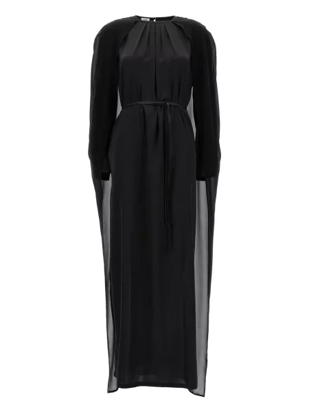 Maksi sukienka maxi Di.la3 Pari' garniturowa czarna