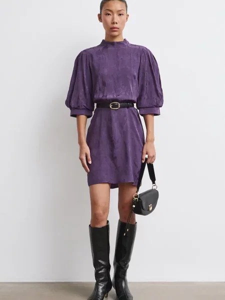 Medicine rochie din vâscoză violet