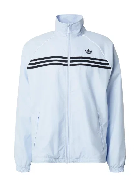 ADIDAS ORIGINALS Prechodná bunda svetlomodrá čierna