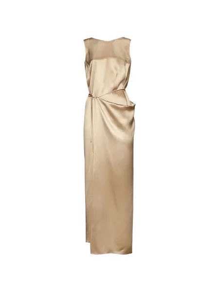 Rochie maxi Ferragamo din satin plic