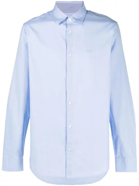 Cămașă Armani Exchange cu broderie lungă