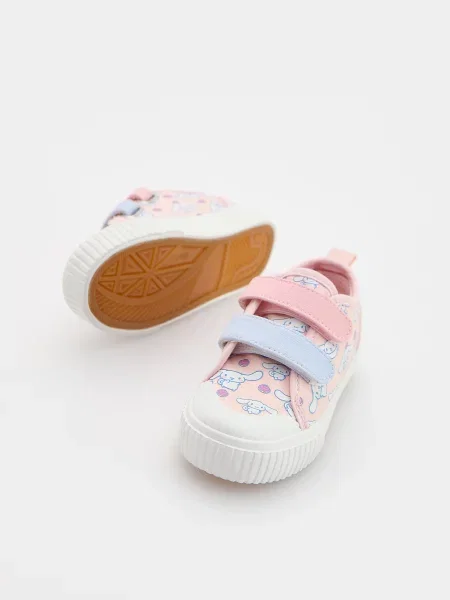 Кеды Reserved на липучках розовые