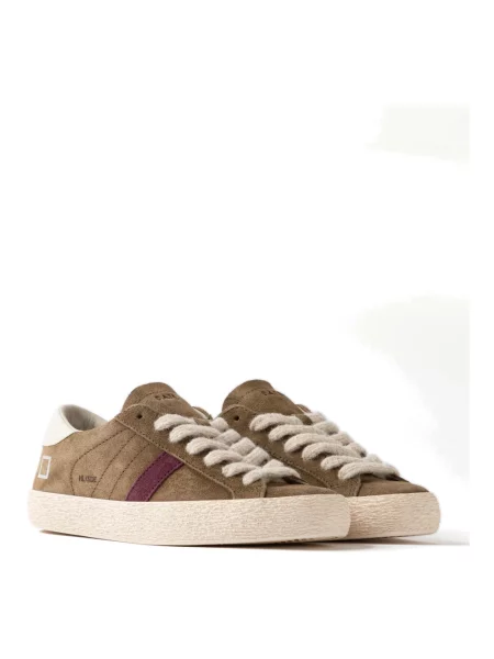 Sneakersy D.a.t.e. zamszowe zielone