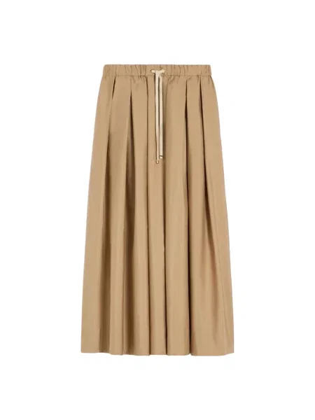 Spódnica midi Max Mara brązowa