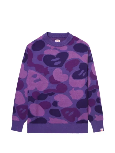 Sweter Apee™ By *a Bathing Ape® w kamuflażu fioletowy