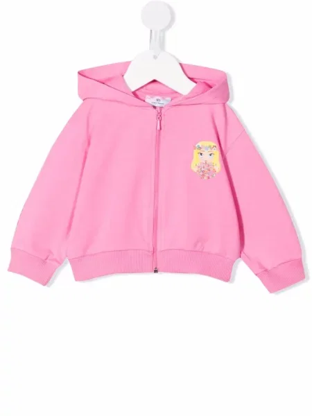 Bluza z kapturem dziecięca Chiara Ferragni różowa