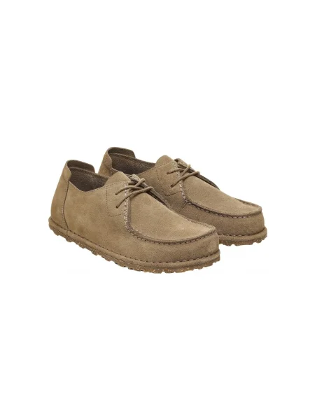 Cipő BIRKENSTOCK Utti Lace Suede Leather Narrow gray taupe Utti Lace Suede Leather Narrow szürke