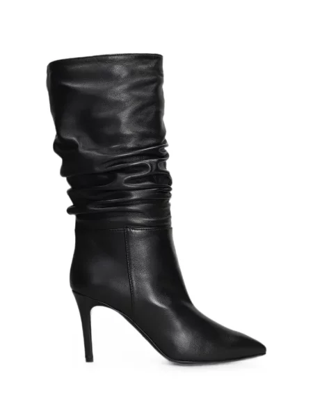 Botine Via Roma 15 cu volane negru