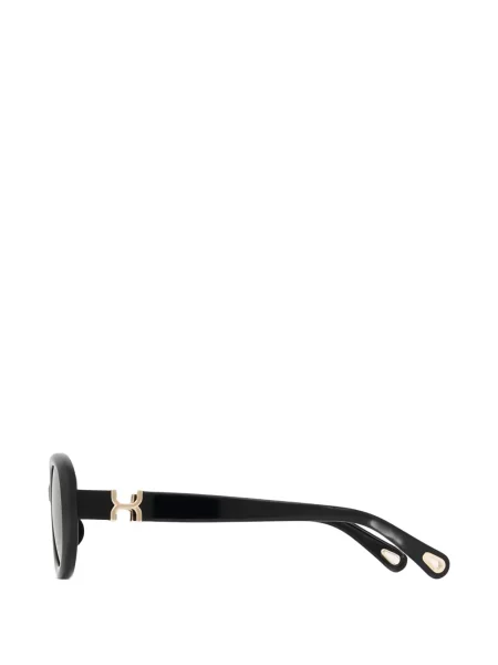 Ochelari de soare ovali Chloé Eyewear negru