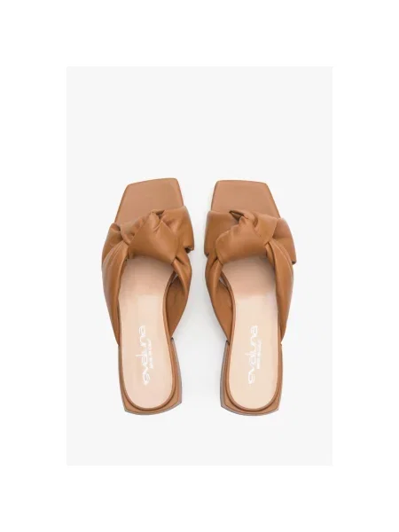 Шлепанцы Evaluna коричневые