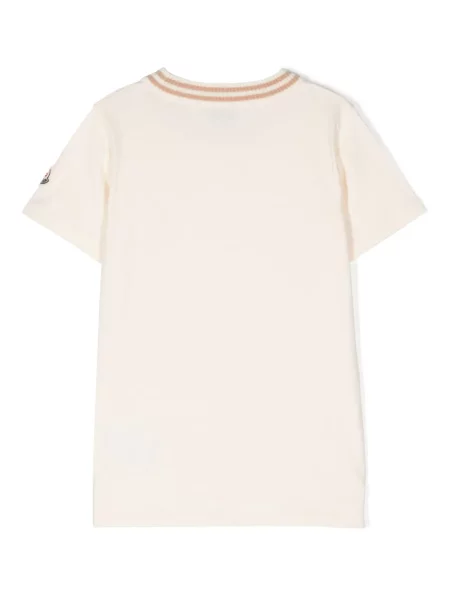 Koszulka dziecięca Moncler Enfant biała