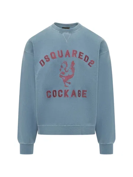 Hanorac crewneck Dsquared2 albastru