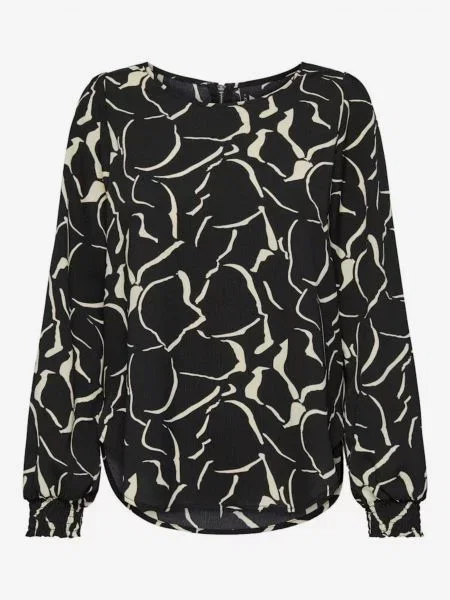 ONLY Bluza ONLELITE svetlo bež črna