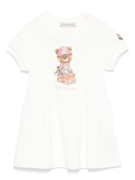 Sukienka dziecięca Moncler Enfant biała
