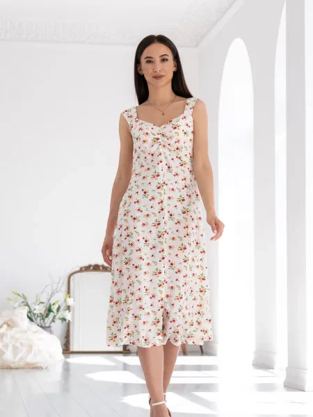 Сарафан RiMari віскоза/модал білий