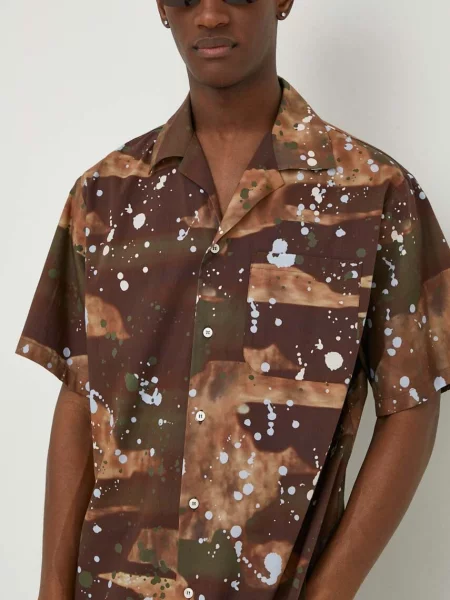 Košile MSGM relaxed hnědá