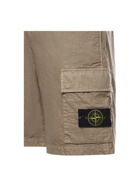 Szorty cargo Stone Island z kamieniami brązowe