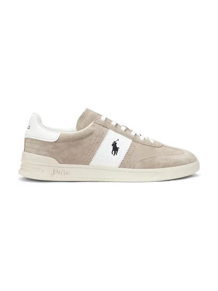 Polo Ralph Lauren sneakers din piele intoarsă HRT Aera PP barbati bej
