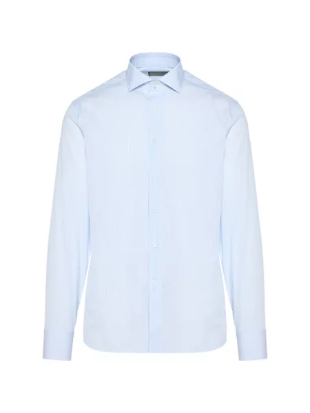 Cămașă Canali cu dungi albastru