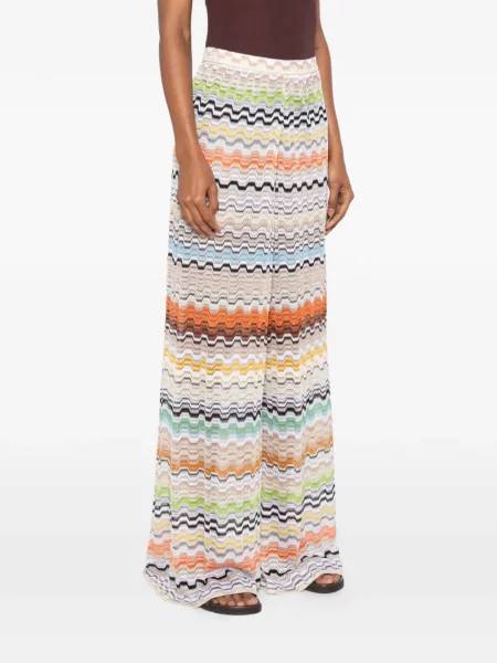 Pantaloni palazzo Missoni tricotate