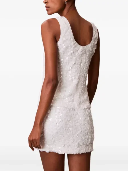 Top Calvin Klein fără mâneci alb