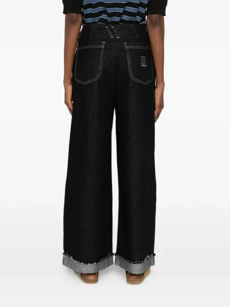 Szerokie jeansy Damson Madder czarne