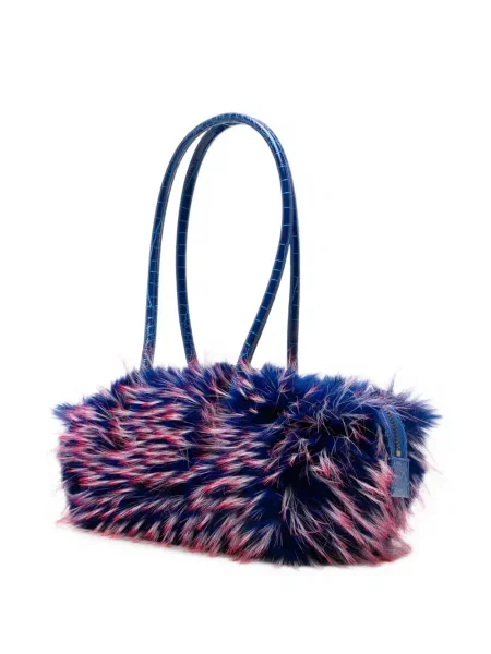 Чанта Kurt Geiger London с козина синьо