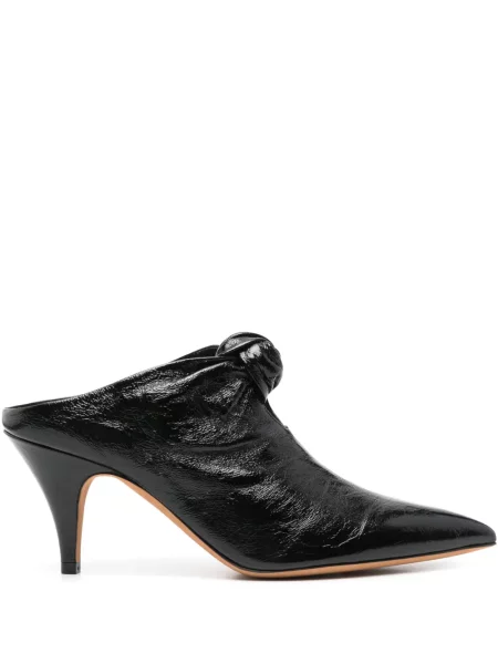 Papuci tip mules Khaite negru