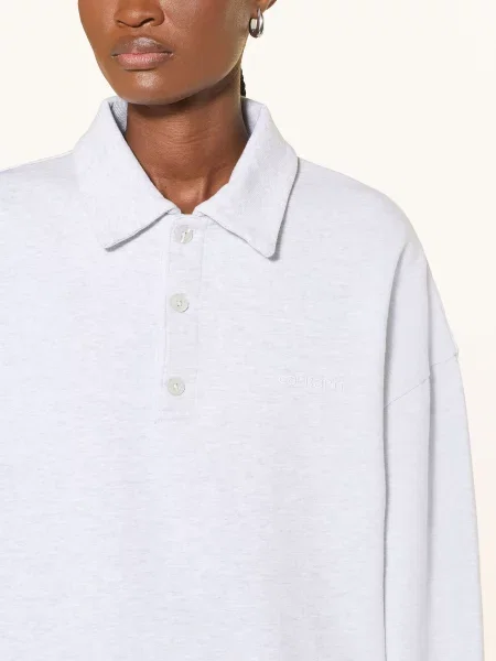 Carhartt Wip Koszulka Polo Z Dzianiny Brenta grau