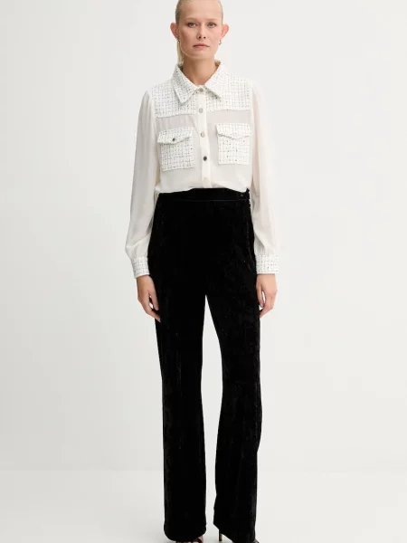 Классическая ошейниковый рубашка Morgan бежевая