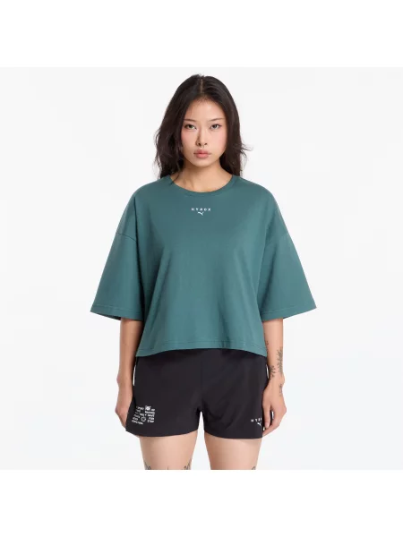 Tričko Puma X Hyrox Cropped Lifestyle Tee Herb Garden M zelené