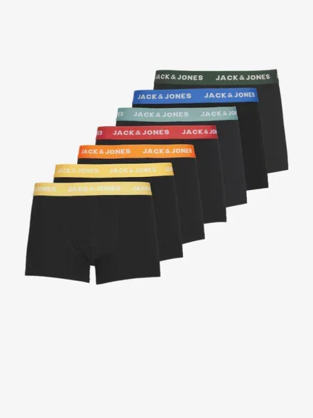 JACK & JONES Boxeralsók sárga / narancs / piros fekete
