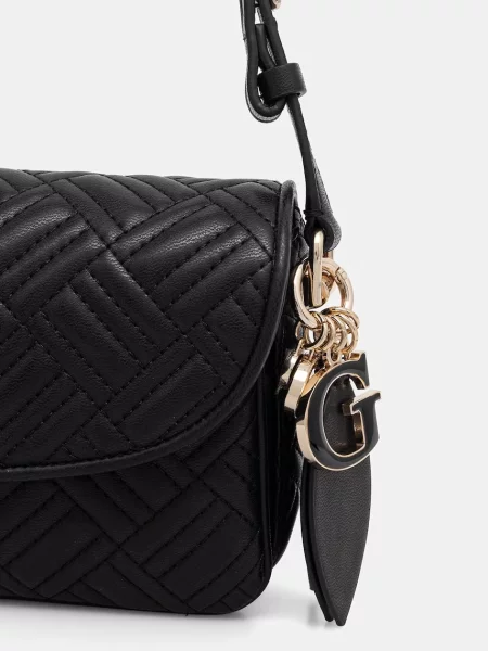 Кожаная сумка-багет Guess