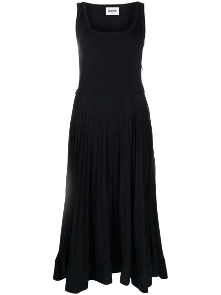 Sukienka Claudie Pierlot plisowana garniturowa niebieska