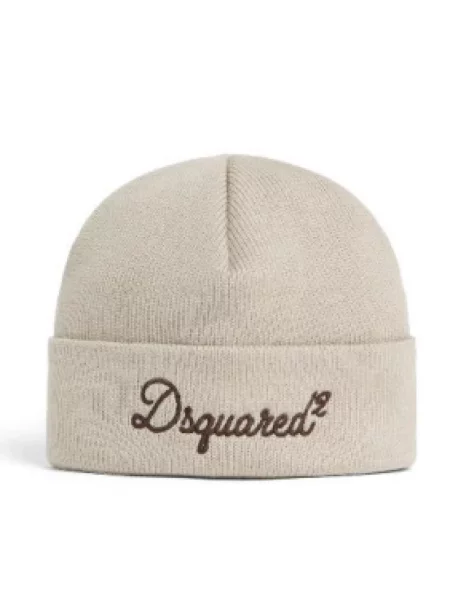 Czapka Dsquared2 beżowa