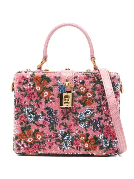 Geantă Dolce & Gabbana cu model floral roz