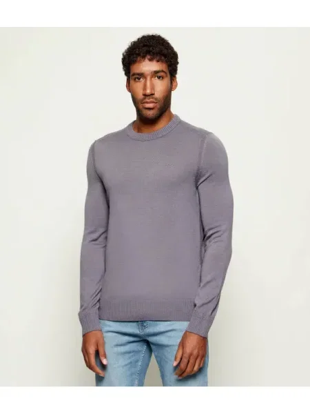 BOSS ORANGE De lână pulover Avac_C gri