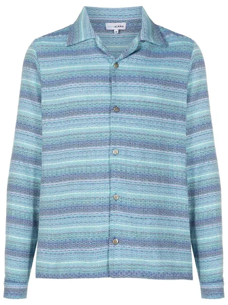 Cămașă Amir Slama din jacard albastru