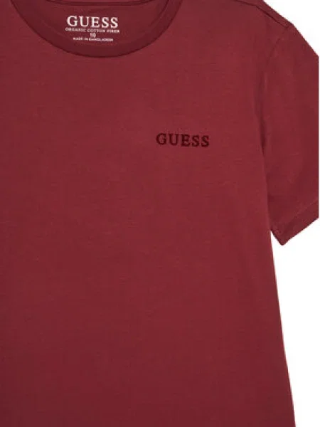 Guess Póló Bordó Regular Fit