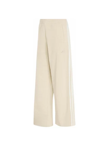 ADIDAS SPORTSWEAR Športové nohavice žltohnedá / biela béžová