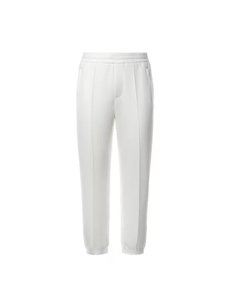 Joggery Emporio Armani z dżerseju białe