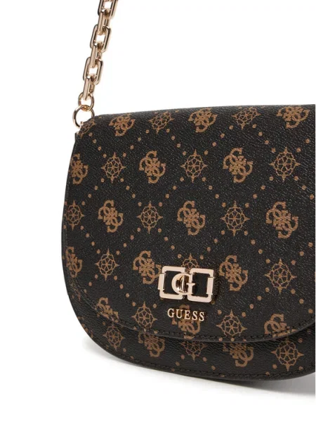 Guess Geantă Emelie Logo maro