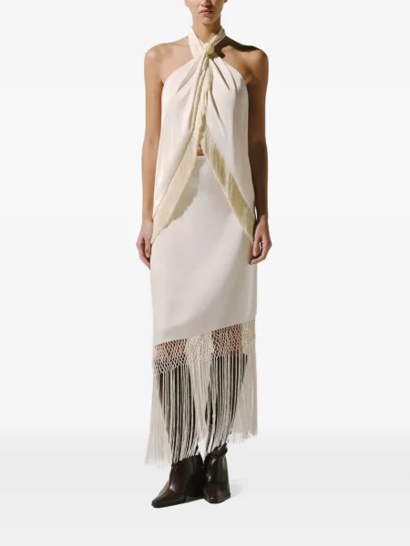 Top Baobab cu franjuri cu gât halter